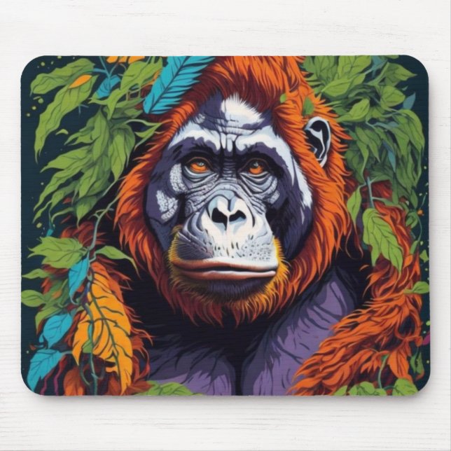Gorilla in the Mist Mousepad (Front)