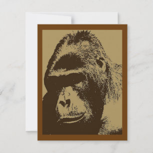 Gorilla Invitation - Pop Art Invitations