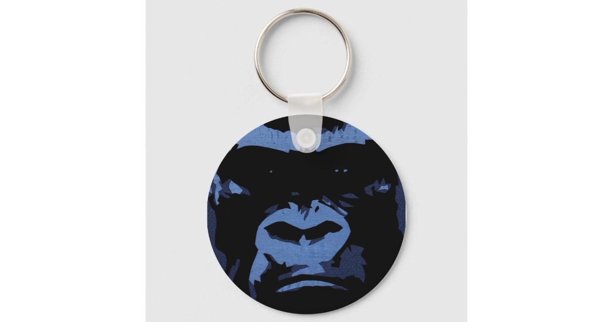 Gorilla Keychain | Zazzle