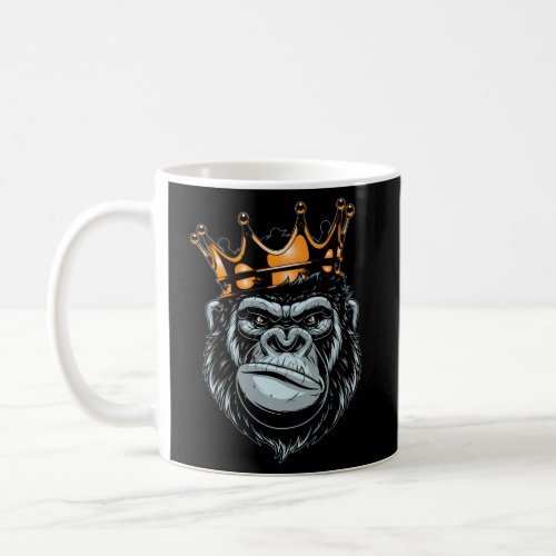 Gorilla King Alpha Ape Wildlife The King Coffee Mug