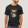 Gorilla King Crown Funny Ape Gang Smoking Cigars T-Shirt