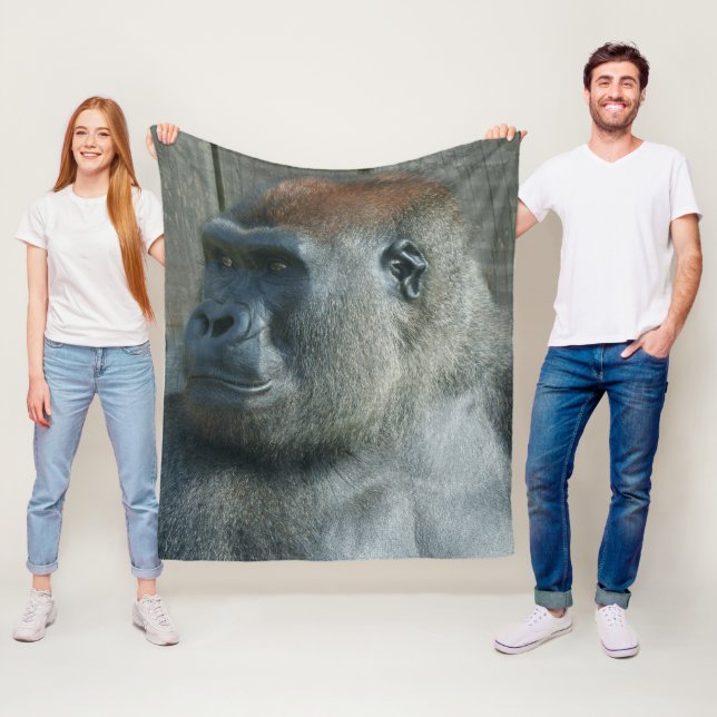 Gorilla Lope Fleece Blanket (In Situ)