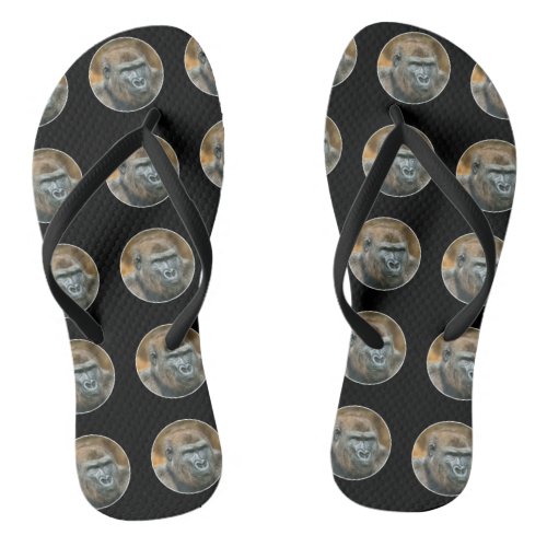 Gorilla Lope Round Design Flip Flops