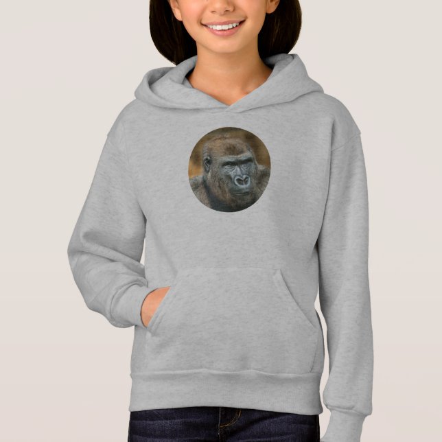 Gorilla Lope (Round Design) Hoodie (Front)