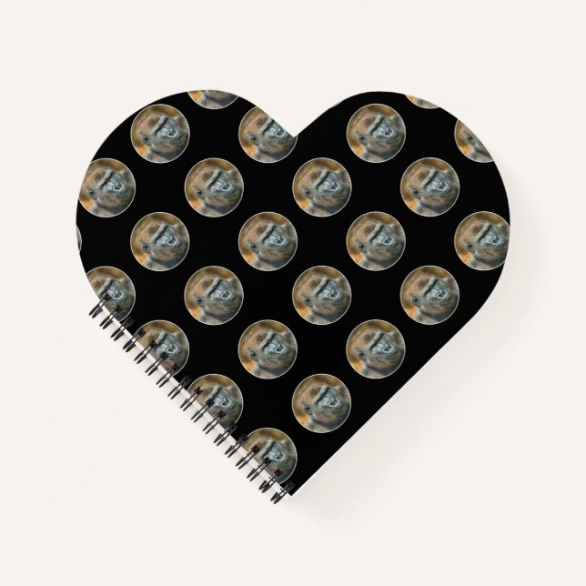 Gorilla Lope (Round Design) Notebook (Front)