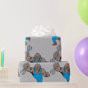 Gorilla Mechanic Wrapping Paper