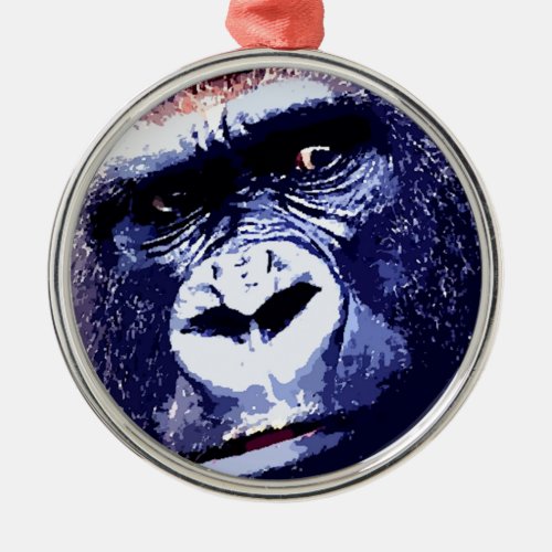 Gorilla Metal Ornament