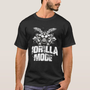 Gorilla Mode Gym Workout Muscles Beast MMA Fighter T-Shirt