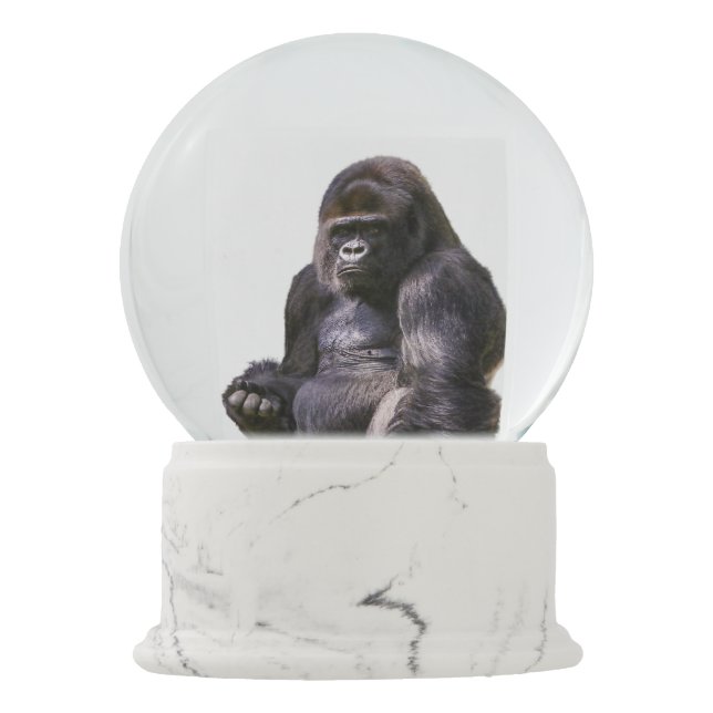 Gorilla Monkey Ape Snow Globe (Back)