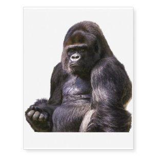 Gorilla Monkey Ape Temporary Tattoos