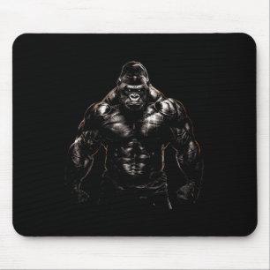 Gorilla Monkey Gym Wear Bodybuilding Workout Motiv Mouse Pad