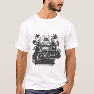Gorilla Monkey Lover California, Vintage, Retro, T-Shirt