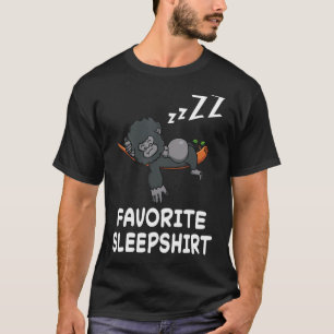 Gorilla Monkey Monkeys Nap Sleeping Sleep Pajama N T-Shirt