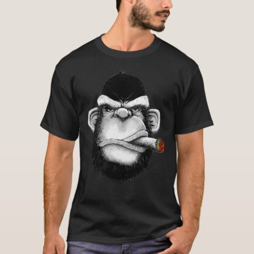 Gorilla monkey with cigar Classic T_Shirt