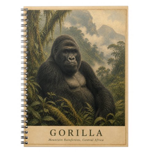 Gorilla Mountain Rainforest VINTAGE Notebook
