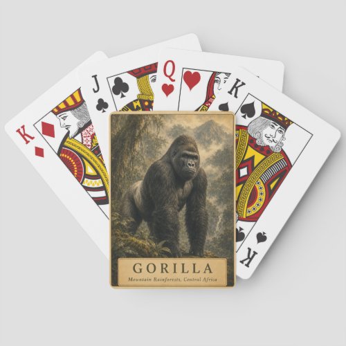 Gorilla Mountain Rainforest VINTAGE Poker Cards