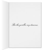 Gorilla my dreams - female cards (Inside (Right))