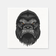 Gorilla Napkins - Illustrated Party Supplies