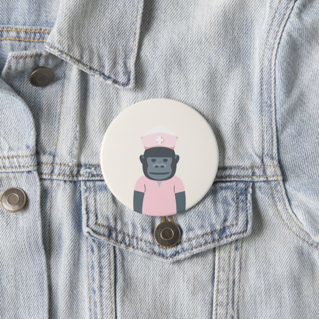 Gorilla Nurse Button (In Situ)
