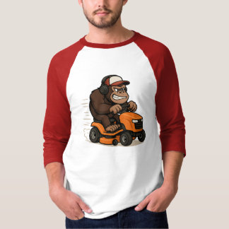 Gorilla on a Lawn Mower T-shirt