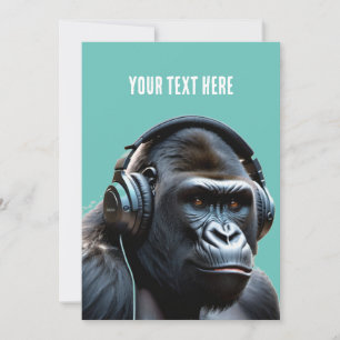 gorilla on suit  holiday card