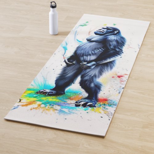 Gorilla painting art  T_Shirt Hoodie Yoga Mat
