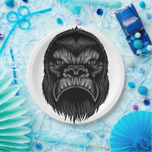Gorilla Paper Plate Zazzle