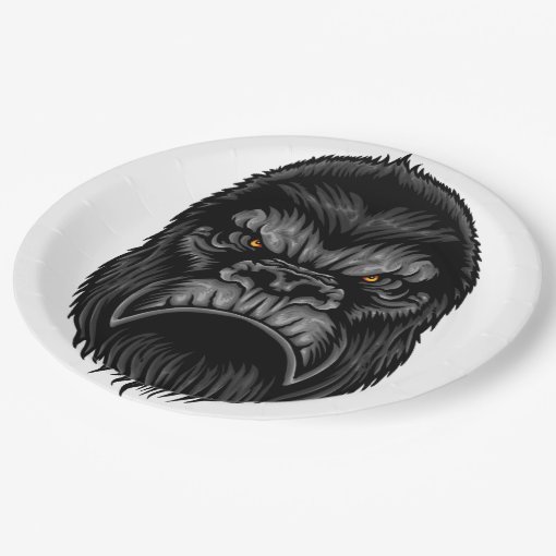 Gorilla Paper Plate Zazzle