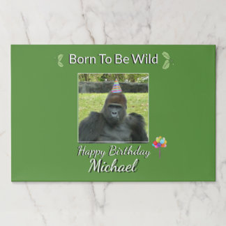 Gorilla Party Hat Birthday Cheer Paper Pad