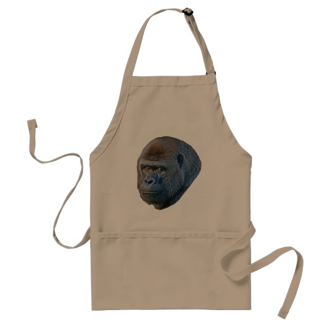 Gorilla Picture Adult Apron (Front)