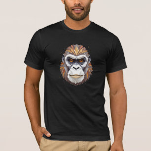 Gorilla Playful Adorable Fun Animal Colorful Happy T-Shirt