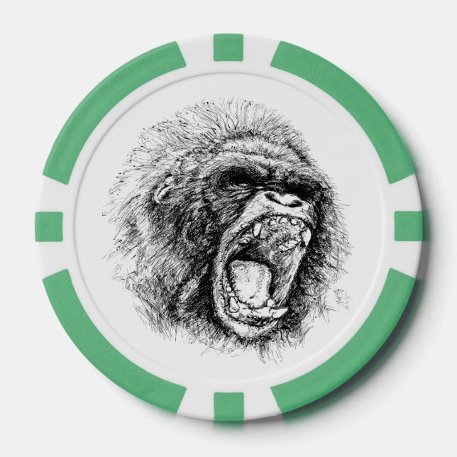 Gorilla Poker Chips (Front)