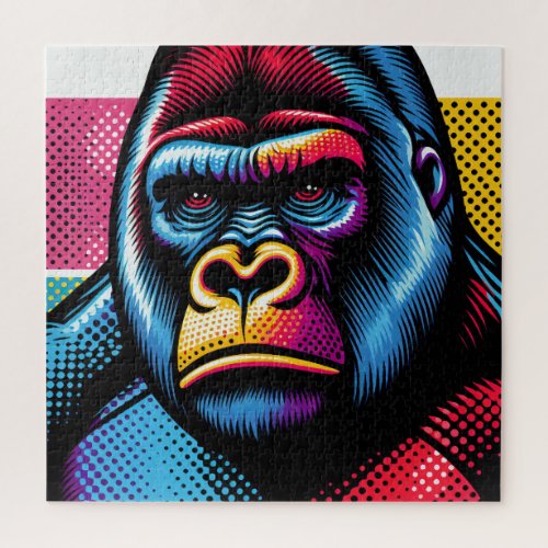 Gorilla Pop Art 600 Piece Puzzle