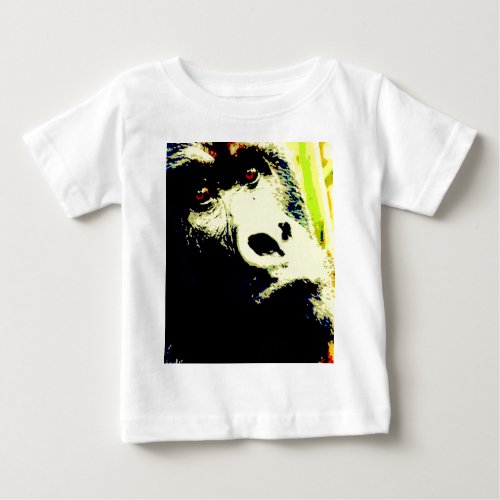 Gorilla Pop Art Baby T_Shirt