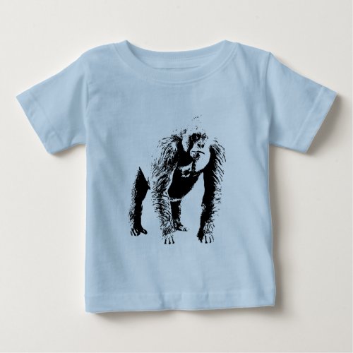 Gorilla Pop Art Baby T_Shirt