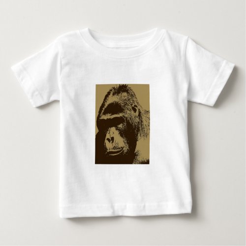 Gorilla Pop Art Baby T_Shirt