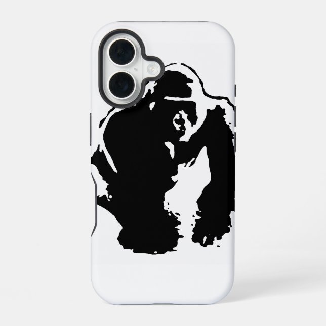Gorilla Pop Art Iphone Case (Back)