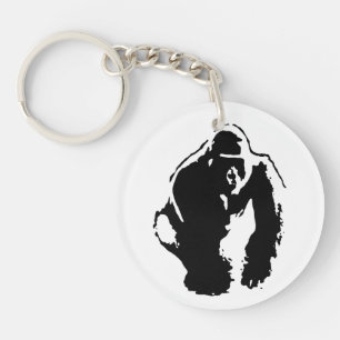Gorilla Pop Art Keychain