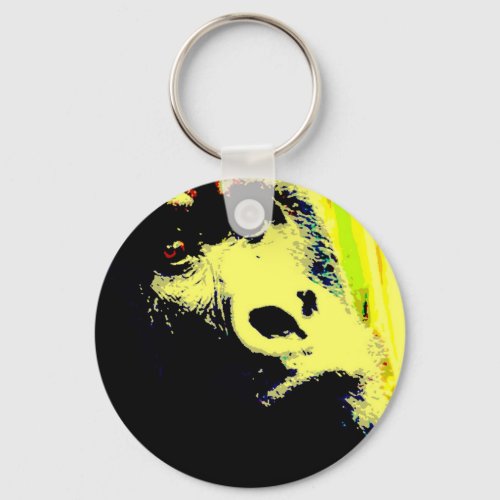 Gorilla Pop Art Keychain