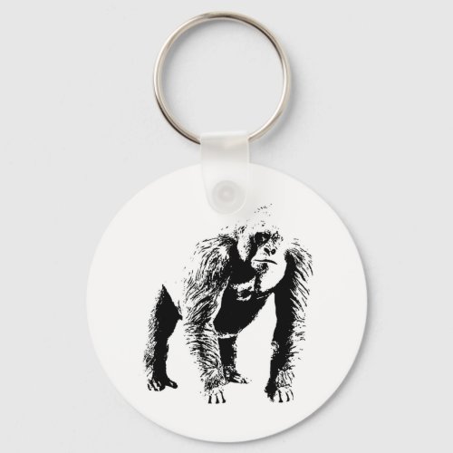 Gorilla Pop Art Keychain