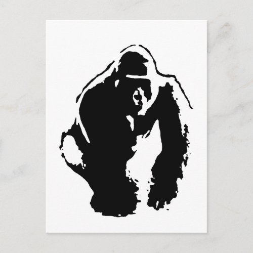 Gorilla Pop Art Postcard