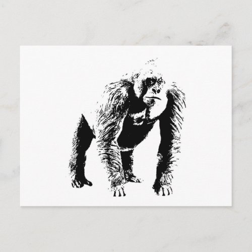 Gorilla Pop Art Postcard