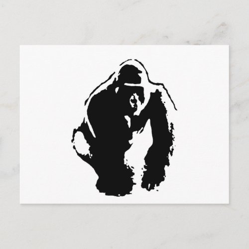 Gorilla Pop Art Postcard