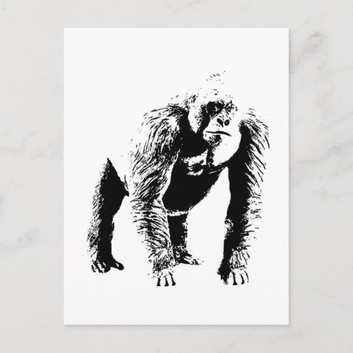Gorilla Pop Art Postcard