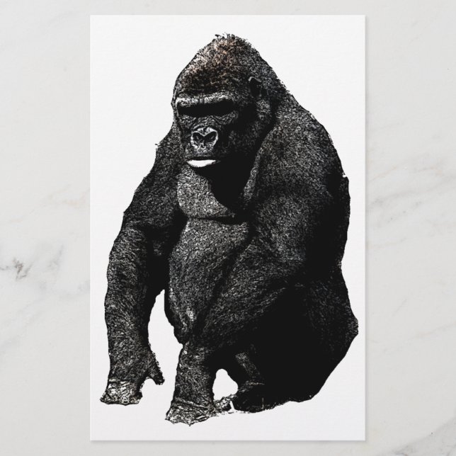 Gorilla Pop Art Stationery (Front)
