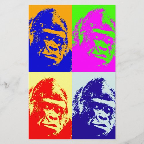 Gorilla Pop Art Stationery