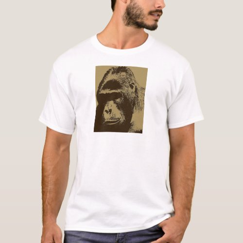 Gorilla Pop Art T_Shirt