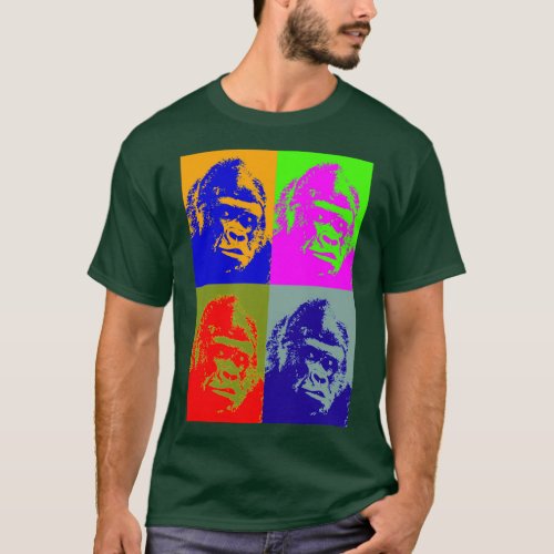 Gorilla Pop Art T_Shirt