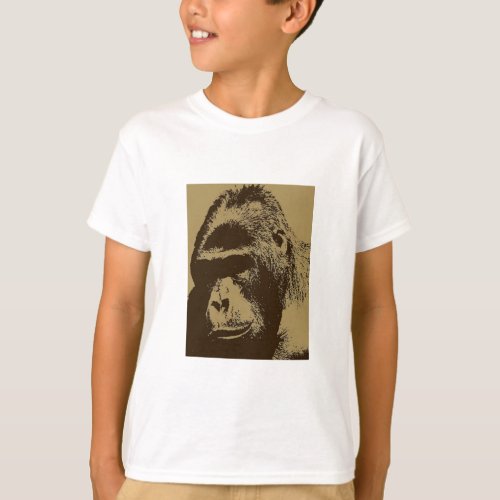 Gorilla Pop Art T_Shirt