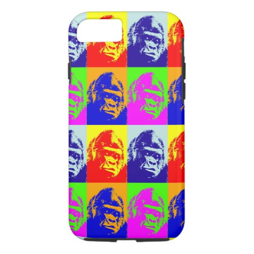 Gorilla Pop Art Tough iPhone 7 Case